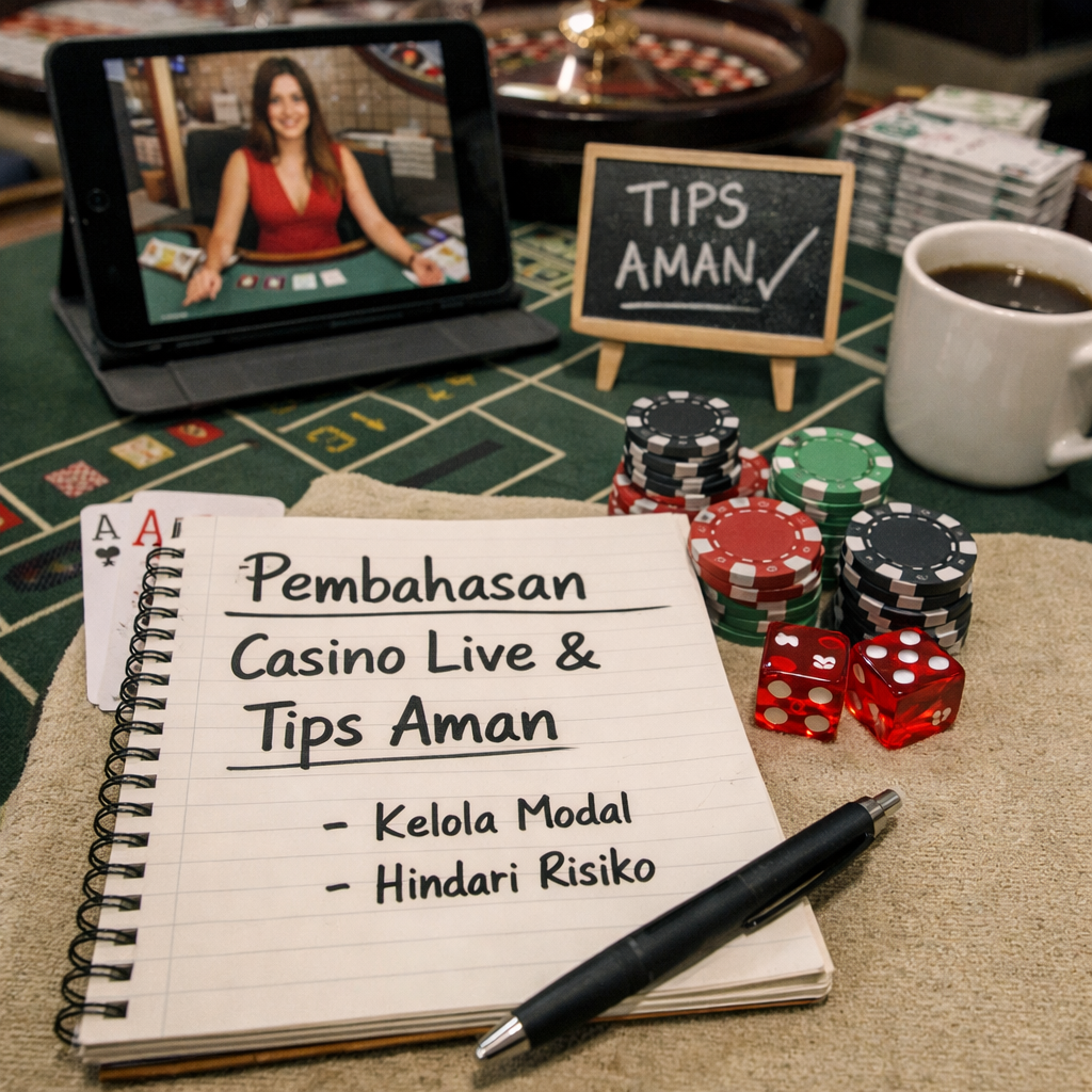 Pembahasan Casino Live dan Tips Aman: Kenali cara kerja live dealer, aturan game, keamanan akun, batas budget, dan etika main agar tetap nyaman & aman.